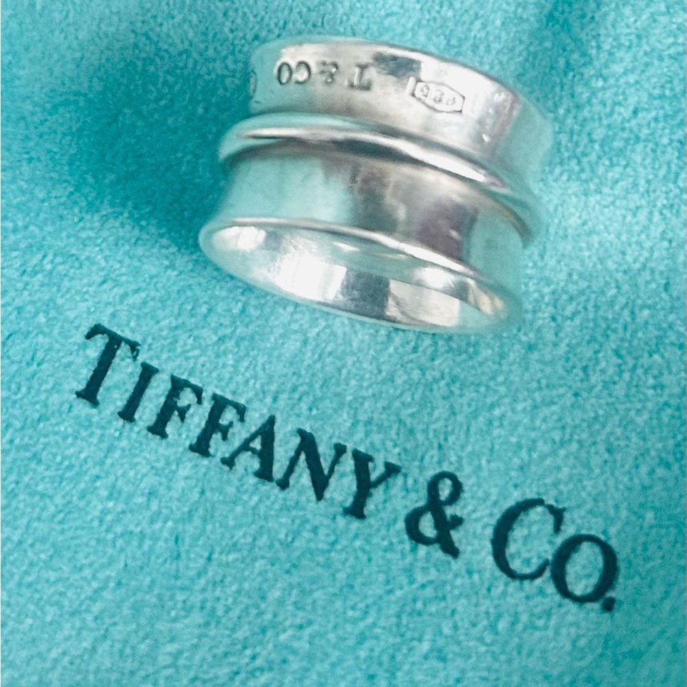 Tiffany & Co. Sterling Silver 1837 Wide Ring Sterling I Silver Band